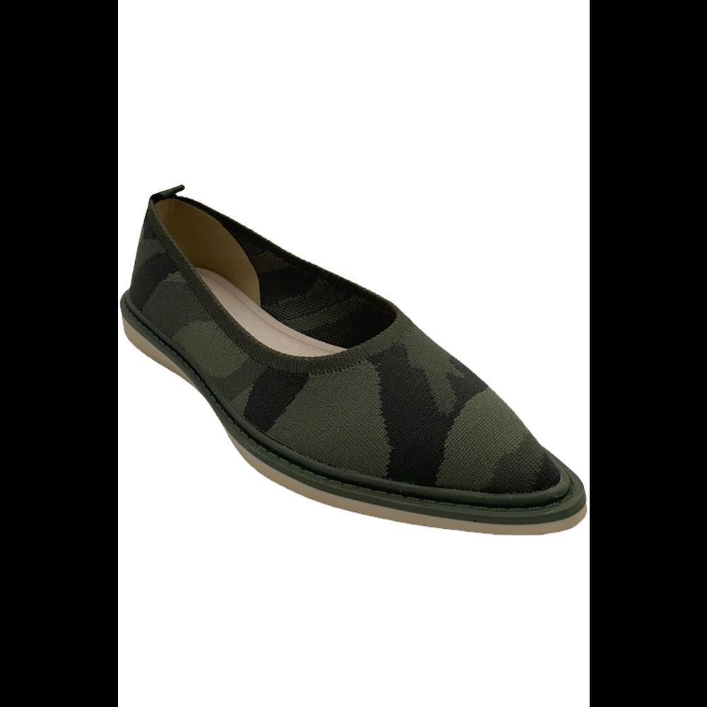Louise et Cie Washable Knit Pointed-Toe Flats Celete Camo - Medium - Picture 3 of 5